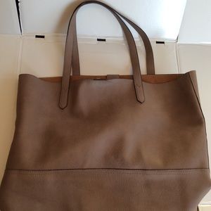 Street level faux leather tote bag